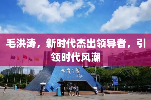 毛洪涛，新时代杰出领导者，引领时代风潮