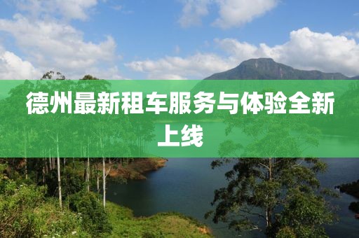 德州最新租车服务与体验全新上线