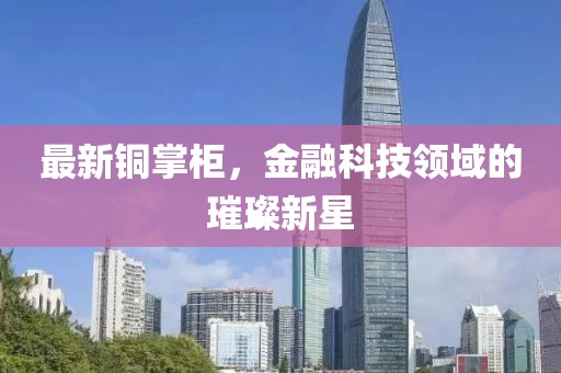 最新铜掌柜，金融科技领域的璀璨新星