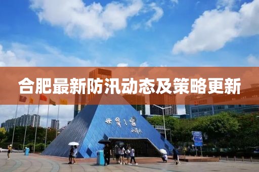 合肥最新防汛动态及策略更新