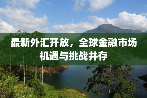 最新外汇开放，全球金融市场机遇与挑战并存