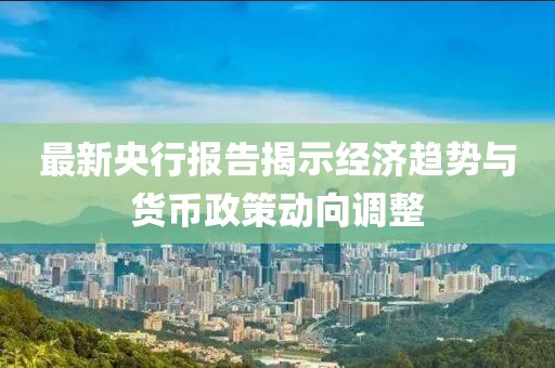 最新央行报告揭示经济趋势与货币政策动向调整