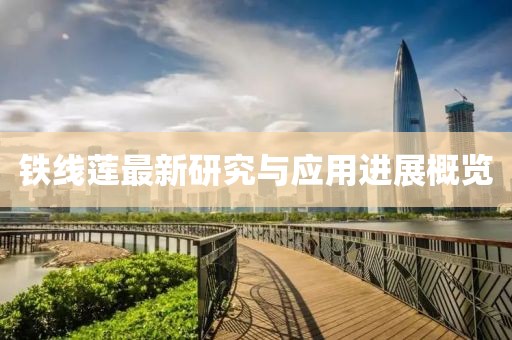 铁线莲最新研究与应用进展概览