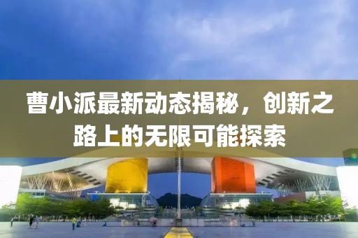 曹小派最新动态揭秘，创新之路上的无限可能探索