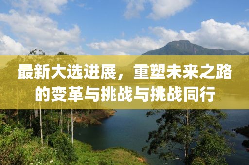 最新大选进展，重塑未来之路的变革与挑战与挑战同行