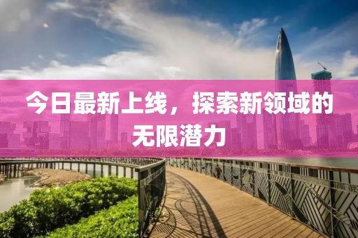 今日最新上线，探索新领域的无限潜力