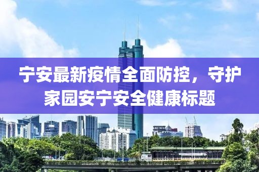 宁安最新疫情全面防控，守护家园安宁安全健康标题