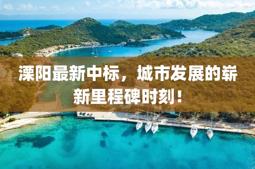 溧阳最新中标，城市发展的崭新里程碑时刻！