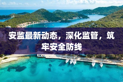 安监最新动态，深化监管，筑牢安全防线