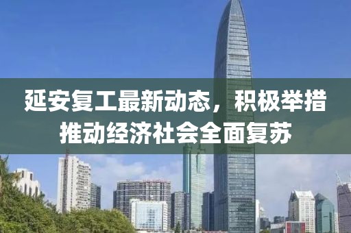 延安复工最新动态，积极举措推动经济社会全面复苏
