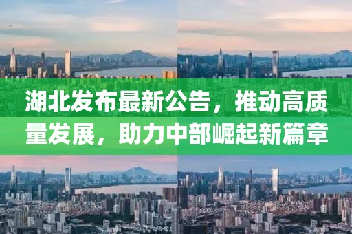 湖北发布最新公告，推动高质量发展，助力中部崛起新篇章