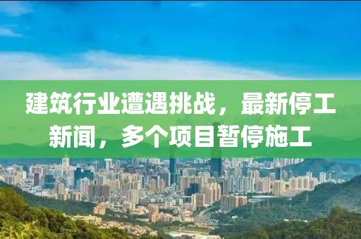 建筑行业遭遇挑战，最新停工新闻，多个项目暂停施工