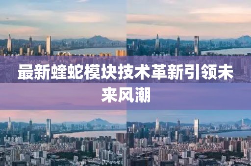 最新蝰蛇模块技术革新引领未来风潮