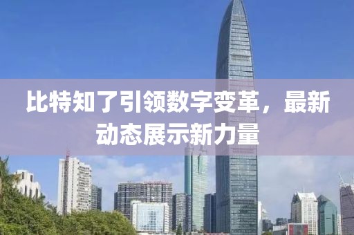 比特知了引领数字变革，最新动态展示新力量