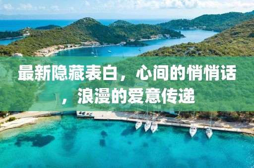 最新隐藏表白，心间的悄悄话，浪漫的爱意传递