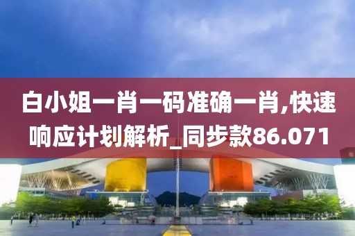 白小姐一肖一码准确一肖,快速响应计划解析_同步款86.071