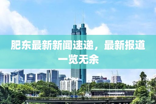 肥东最新新闻速递，最新报道一览无余