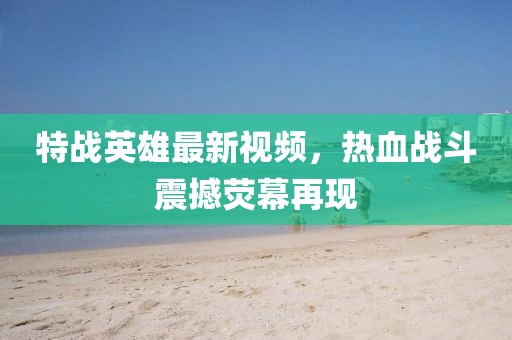 特战英雄最新视频，热血战斗震撼荧幕再现