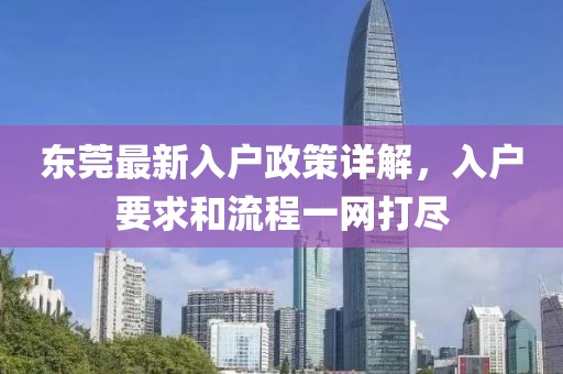东莞最新入户政策详解，入户要求和流程一网打尽