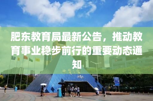 肥东教育局最新公告，推动教育事业稳步前行的重要动态通知