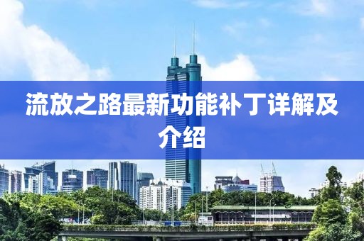 流放之路最新功能补丁详解及介绍