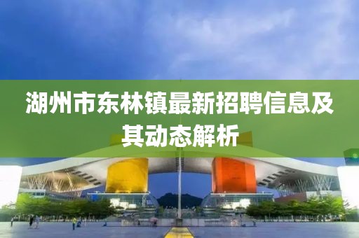 湖州市东林镇最新招聘信息及其动态解析