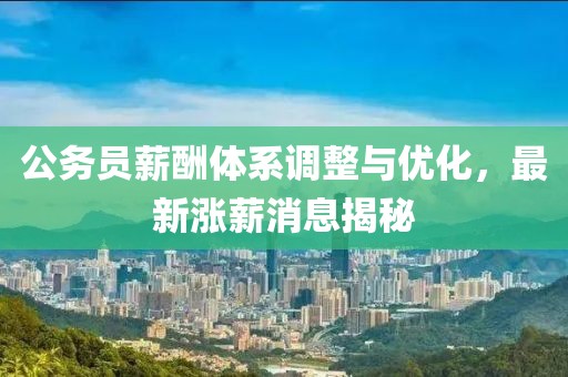 公务员薪酬体系调整与优化，最新涨薪消息揭秘