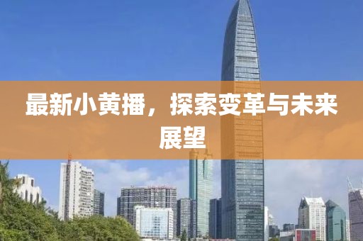 最新小黄播，探索变革与未来展望