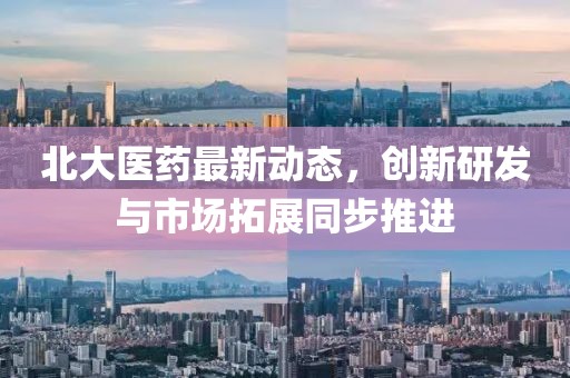北大医药最新动态，创新研发与市场拓展同步推进
