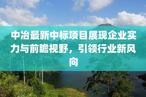 中冶最新中标项目展现企业实力与前瞻视野，引领行业新风向