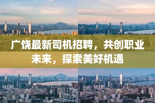 广饶最新司机招聘，共创职业未来，探索美好机遇