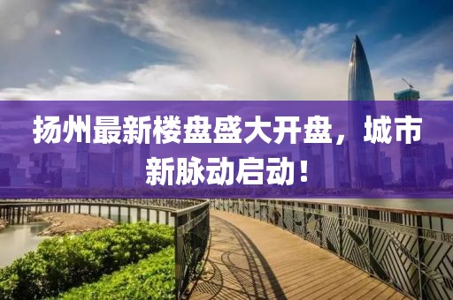 扬州最新楼盘盛大开盘，城市新脉动启动！