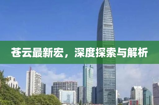 苍云最新宏，深度探索与解析