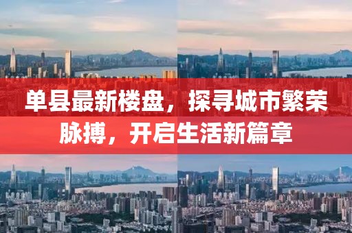 单县最新楼盘，探寻城市繁荣脉搏，开启生活新篇章