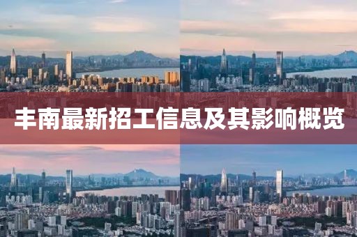 丰南最新招工信息及其影响概览