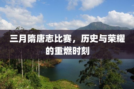 三月隋唐志比赛，历史与荣耀的重燃时刻