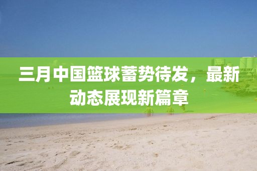 三月中国篮球蓄势待发，最新动态展现新篇章