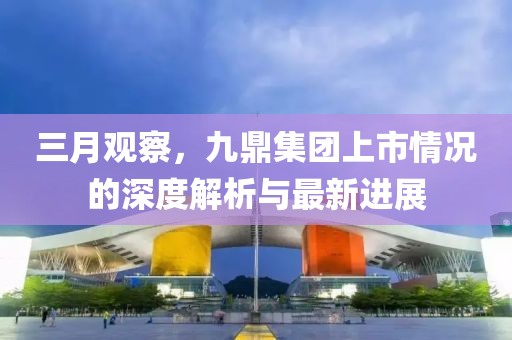 三月观察，九鼎集团上市情况的深度解析与最新进展