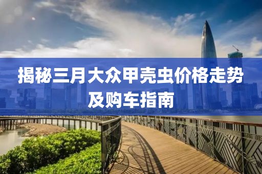 揭秘三月大众甲壳虫价格走势及购车指南