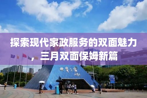 探索现代家政服务的双面魅力，三月双面保姆新篇