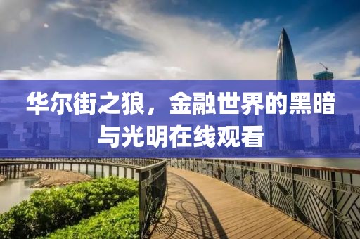 华尔街之狼，金融世界的黑暗与光明在线观看