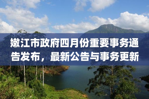 嫩江市政府四月份重要事务通告发布，最新公告与事务更新