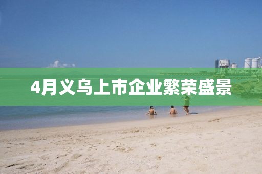 4月义乌上市企业繁荣盛景