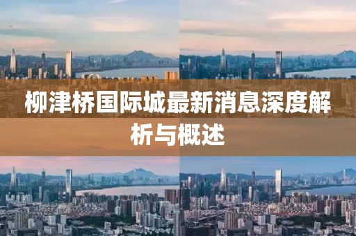 柳津桥国际城最新消息深度解析与概述