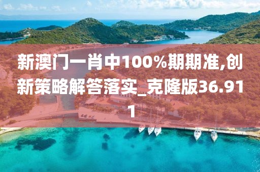 新澳门一肖中100%期期准,创新策略解答落实_克隆版36.911