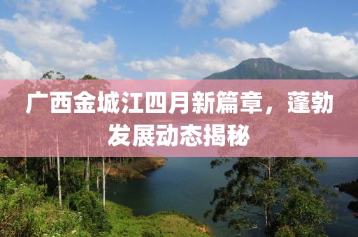 广西金城江四月新篇章，蓬勃发展动态揭秘