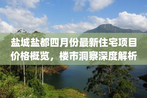 盐城盐都四月份最新住宅项目价格概览，楼市洞察深度解析