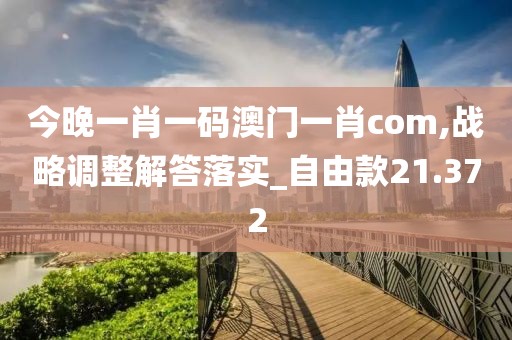 今晚一肖一码澳门一肖com,战略调整解答落实_自由款21.372