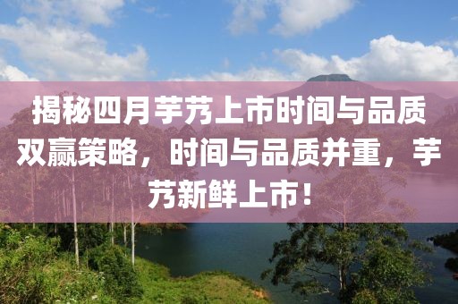 揭秘四月芋艿上市时间与品质双赢策略，时间与品质并重，芋艿新鲜上市！