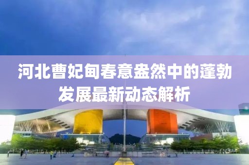 河北曹妃甸春意盎然中的蓬勃发展最新动态解析